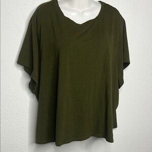 Old Navy Green Relaxed Short Sleeve Tunic